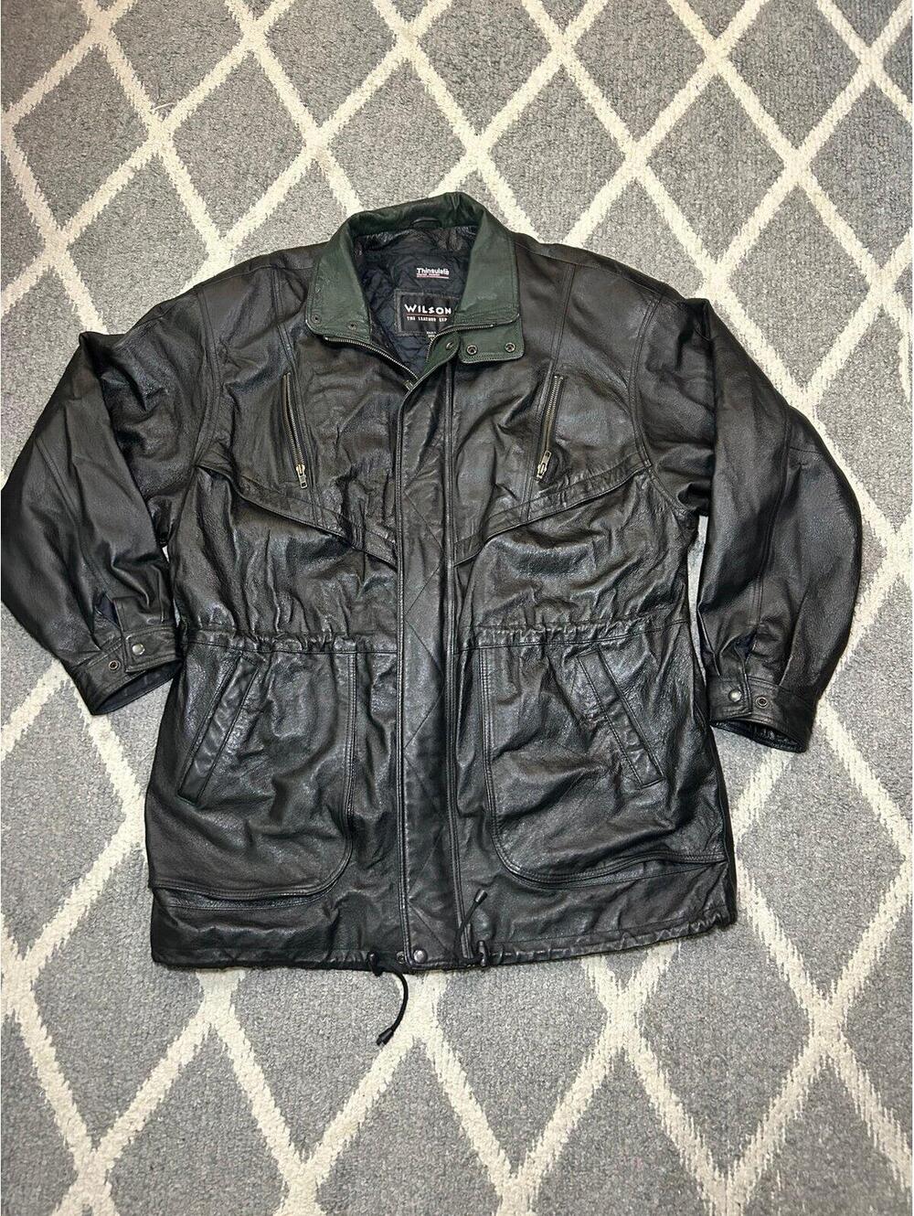 Wilson’s Leather Jacket Size Men’s L Black
